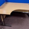 Beech 1600 x 1200mm Left Hand Radial Desk