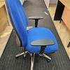 Blue Fabric Task Chair With Extra High Back 