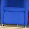 Alliance Scuba Blue Tub Chair With Chrome Feet