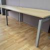 3200 x 800mm Bench Desk in Natural Oak Finish