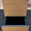 Beech Mobile Desk Pedestal (edging missing from rear)