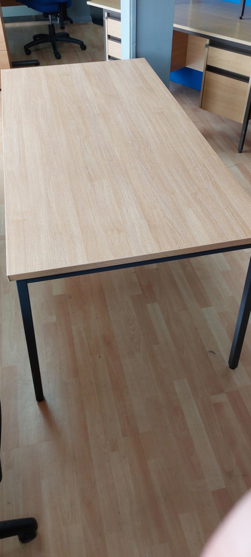 Light Oak 1600mm Table With 25mm Top