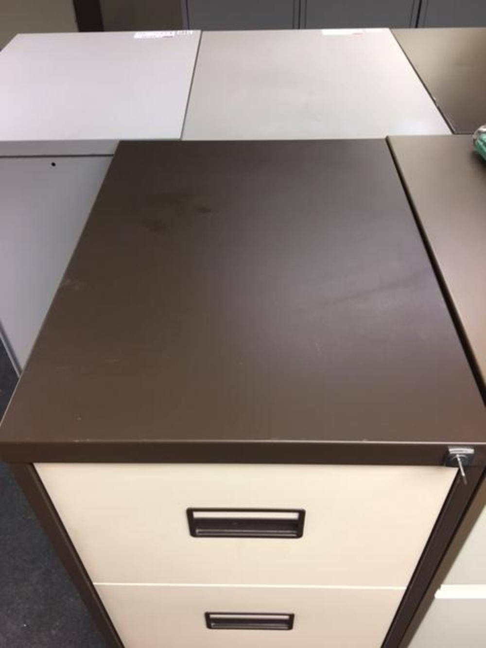 Silverline 4 Drawer Filing Cabinet Brown And Beige