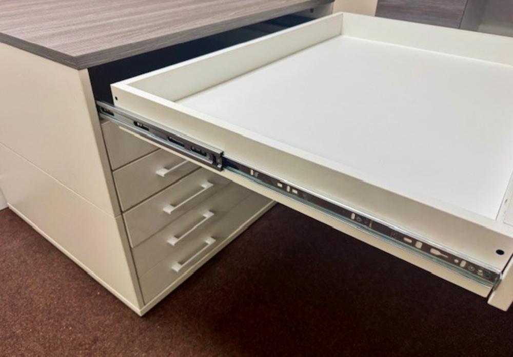 A1 6 Drawer Plan Chest Anthracite / White