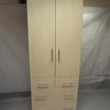 Canadian Maple Wooden Wardrobe with Heavy Duty drawers And Clothes Rail
