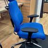 Blue Chiro Plus Chair with Headrest and Multi Adjustable Arms