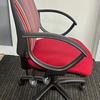 Alliance Red/Multi High Back Operator Chair with Fixed Arms