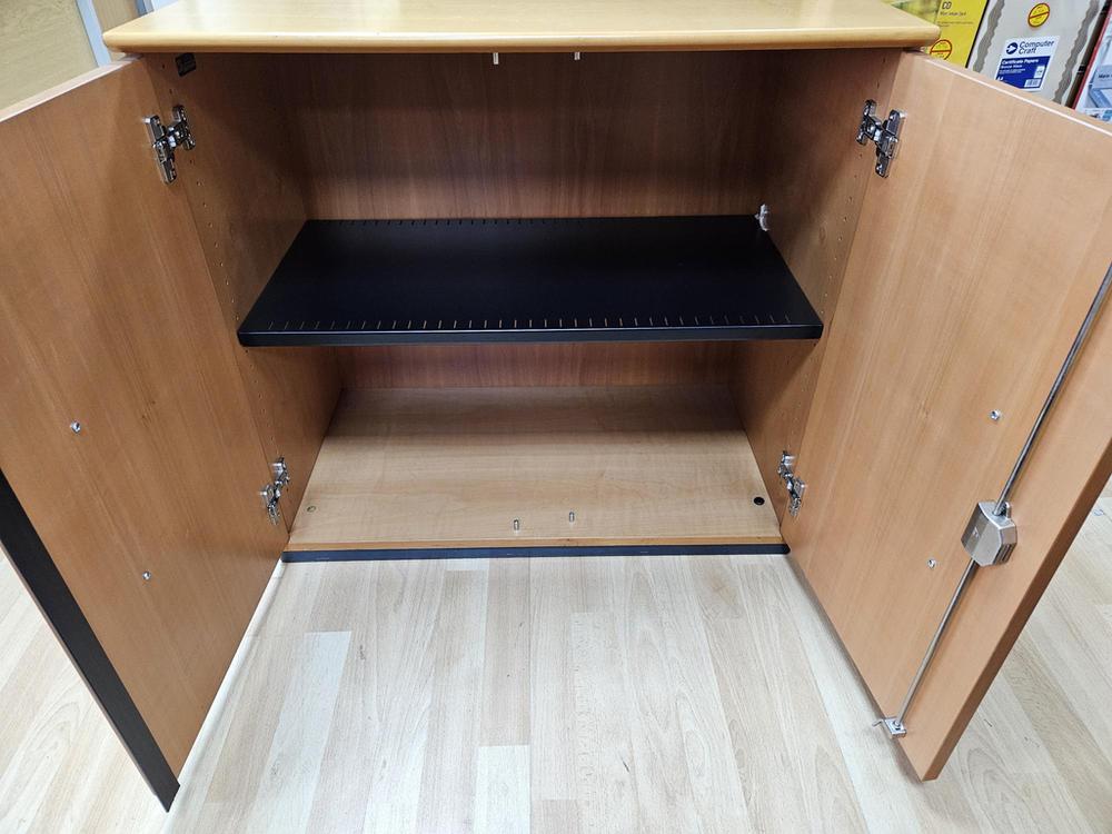 750mm High Double Door Cupboard With Shelf