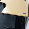 Calva Oak 1400mm Left handed Radial Desk 