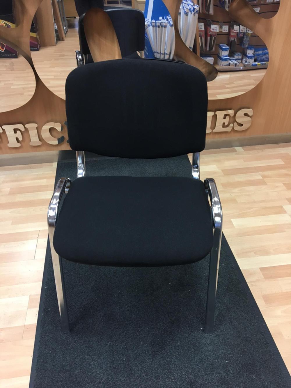 Chrome Frame Black Flipper Chairs