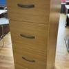 Imperial Light Oak 4 Drawer Filing Cabinet Grey Handles