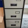 Brown Beige 4 Drawer Filing Cabinet