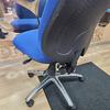 Blue Fabric Task Chair With Extra High Back 