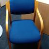 Blue Fabric Stacking Chairs