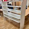White Fixed Shelf Display Bookcase 1500mm high
