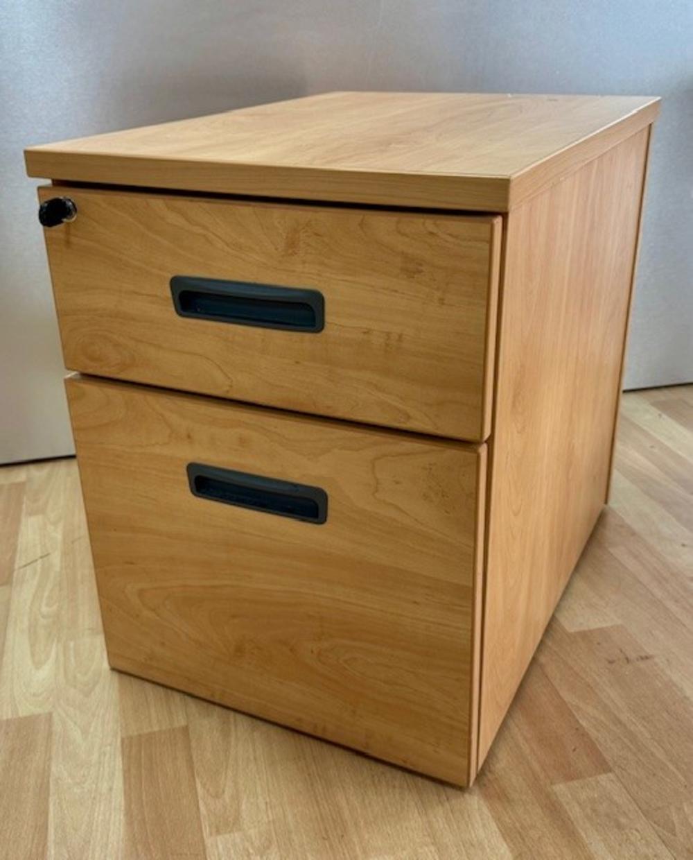Lockable Under Desk Mobile Pedestal in Apple