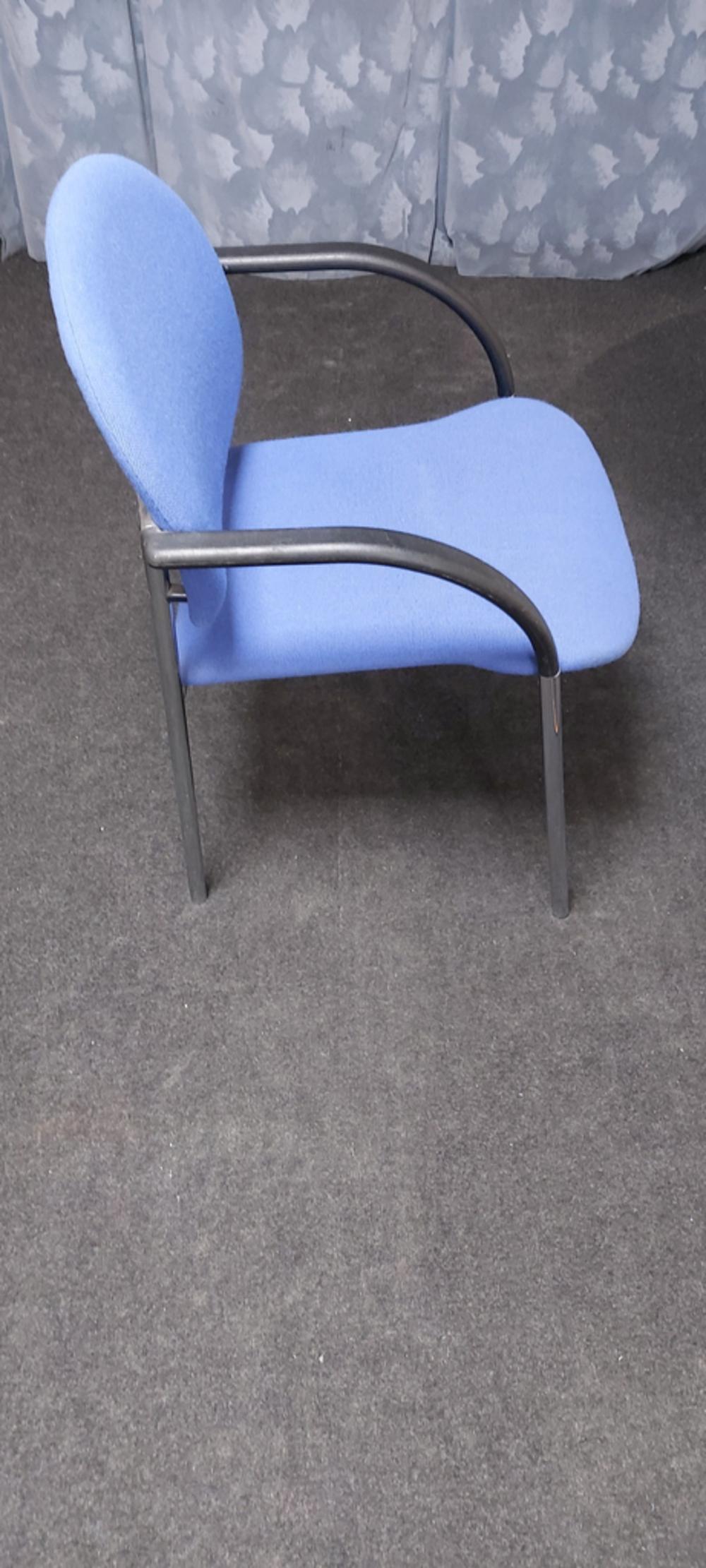 Blue Side Chair with Arms