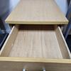 Light Oak 2 Drawer Mobile Pedestal