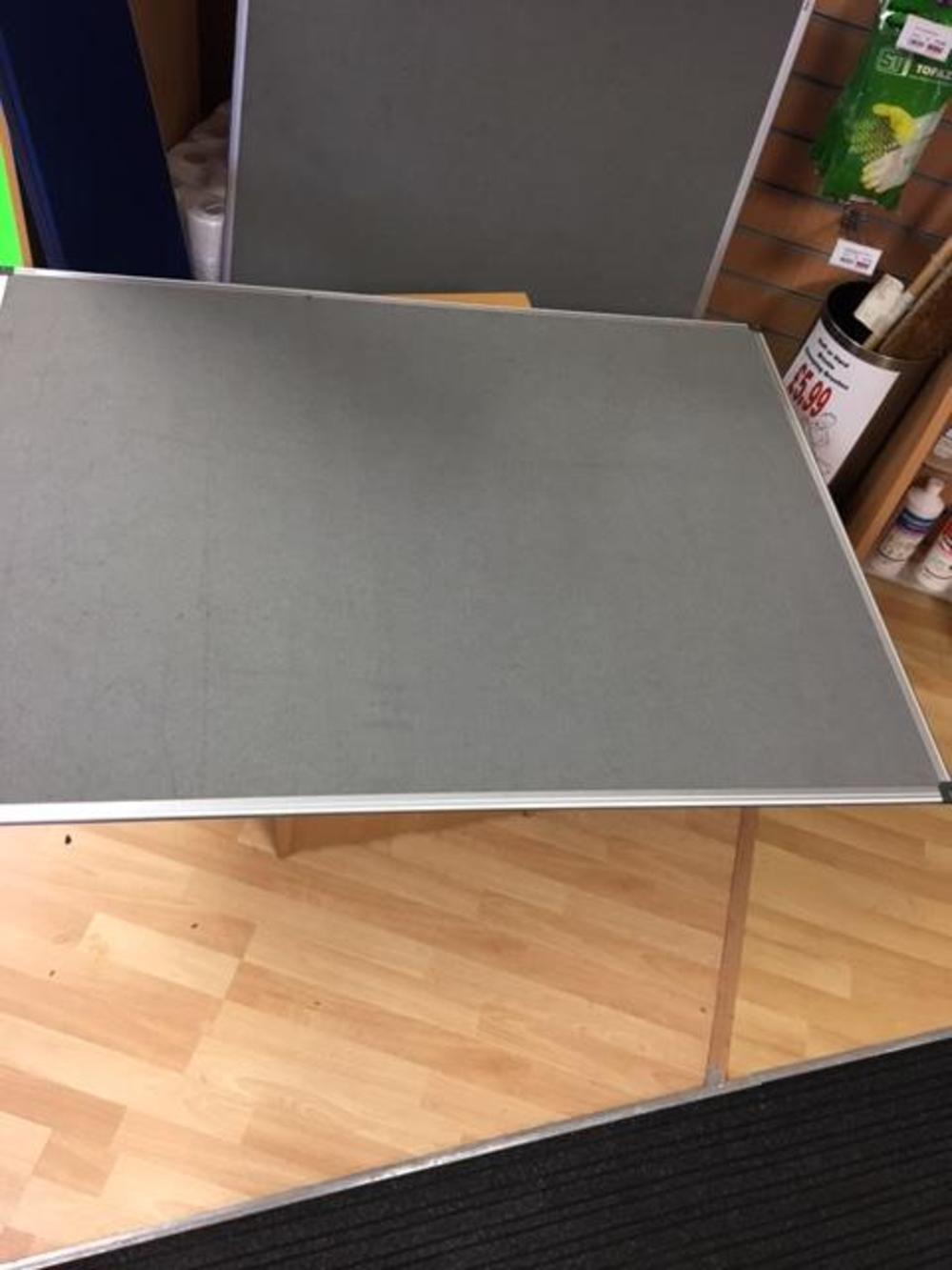 1200 x 900mm Grey Felt Notice Board 
