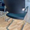 Set of 6 Ocee Design Panache Visitor Chairs - Genuine Leather