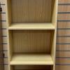 Narrow Calva Oak Bookcase With Adjustable Shelves - Must Be Fastened To A Wall