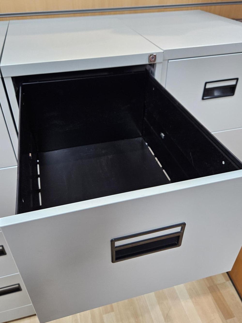 Grey 4 Drawer Filing Cabinet 