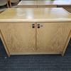 990mm Wide Oak Wood Veneer Double Door Cupboard 