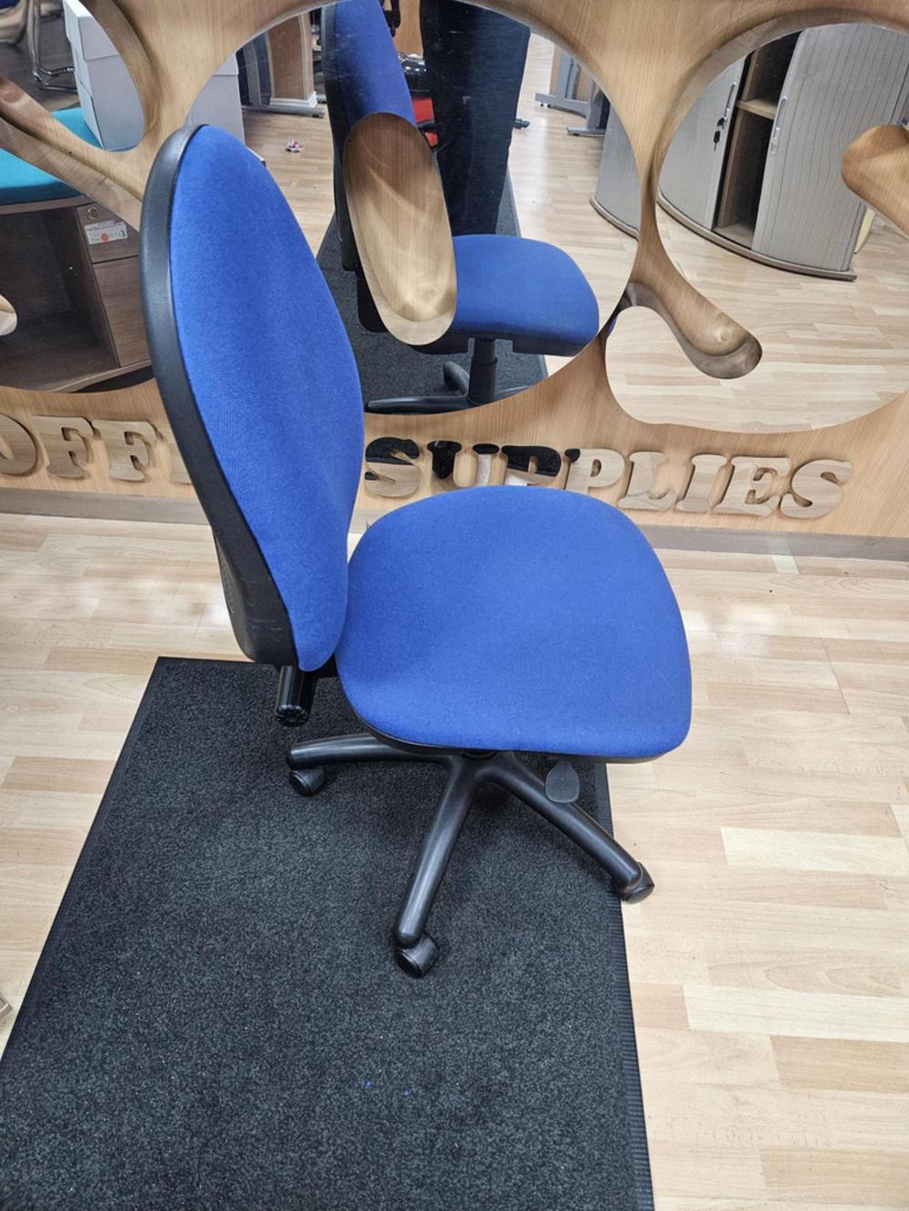 High Back Blue Operator Chair 