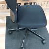 Black Fabric Operator Chair With Square Back Rest