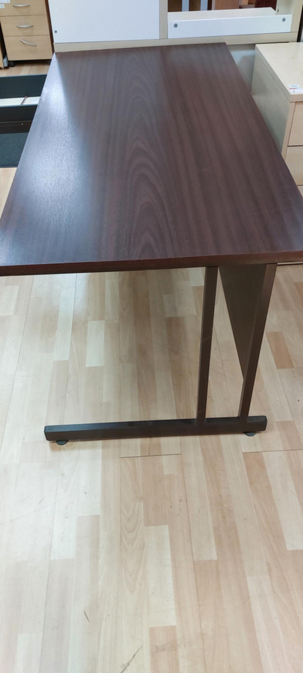 1500mm Rosewood Single Pedestal Desk 