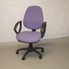Operator Chair With Fixed Arms in Purple Fabric