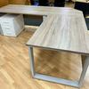 Hoop Legged Executive L Shaped Desk With Drawers