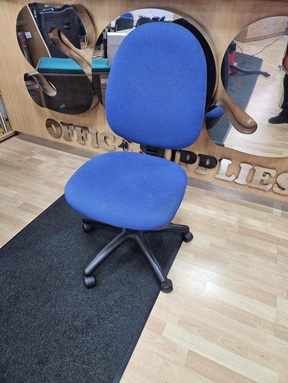 High Back Blue Operator Chair 