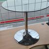 Glass Round Table With Chrome Legs