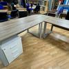 Hoop Legged Executive L Shaped Desk With Drawers