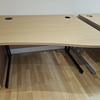 1200mm Beech Right Handed Wave Desk 