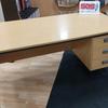 1500mm Calva Oak Single Pedestal Desk 