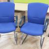 Set Of Two Matching Cantilever Chairs With Arms 