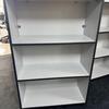 Grey 1200mm Bookcase with Graphite Grey Edging