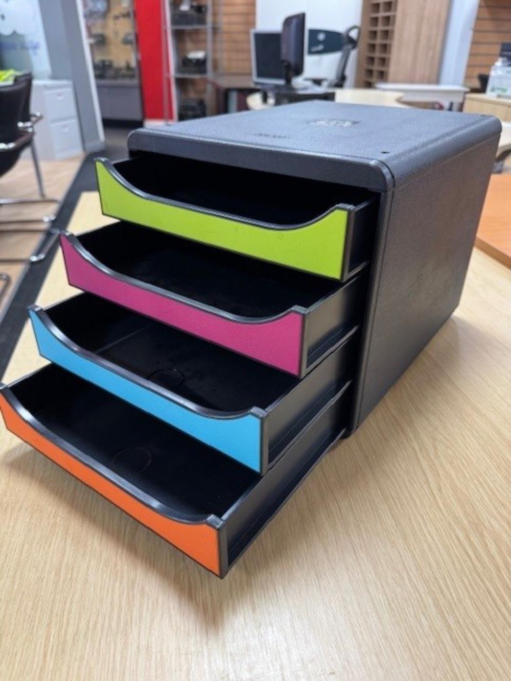 Exacompta Big Box Neon 4dr Multi drawer Cabinet