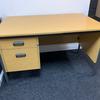 1200mm Calva Oak Single Pedestal Desk