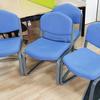 Set Of 4 Light Blue Reception Chairs