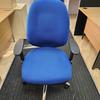 Blue Fabric Task Chair With Extra High Back 