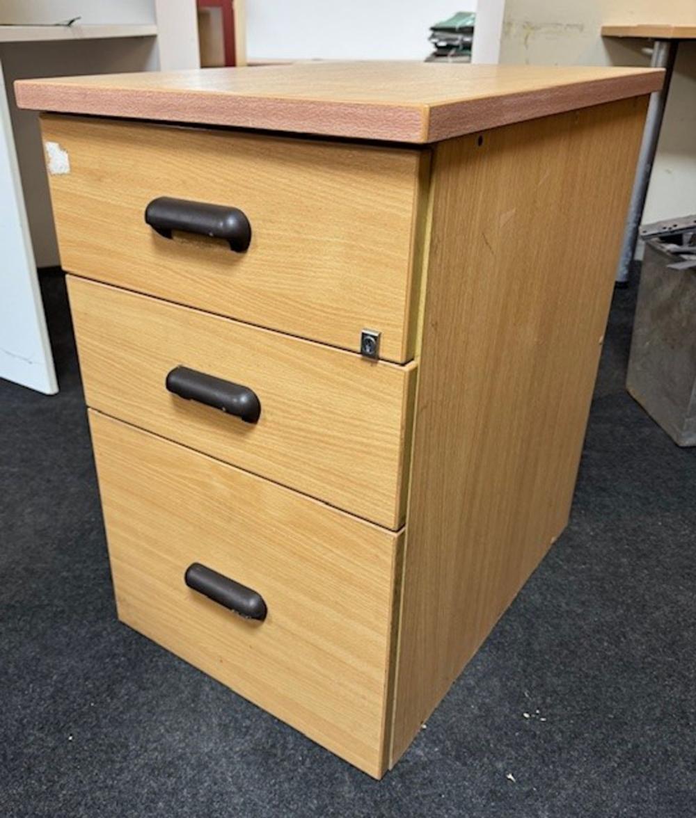 Beech Pedestal Drawer 680mm High