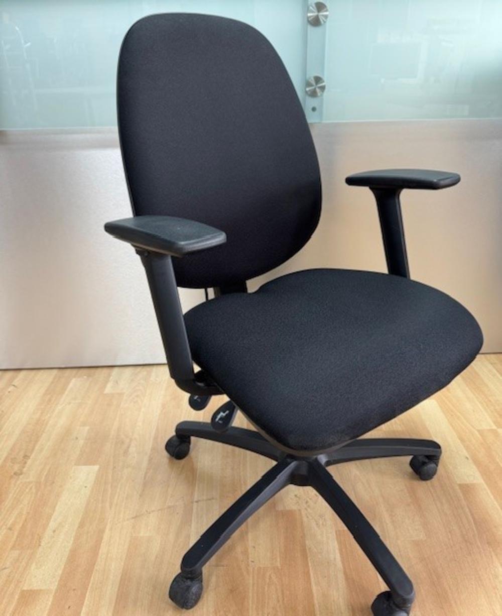 Task Chair with Pump Up Lumbar, Seat Slide & Adjustable Armrests 