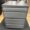 Graphite Metal 4 Drawer Mobile Pedestal with Pen Tray 