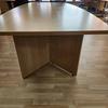 Beech Boat Shape Boardroom Table 2400mm x 1200mm 