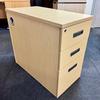 Elite 800mm Deep Desk High Pedestal Japanese Ash