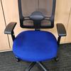 Dark Blue Mesh Back Task Chair with Adjustable Arms