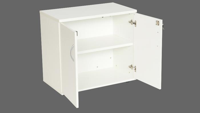 OI 730mm High White Storage Cupboard